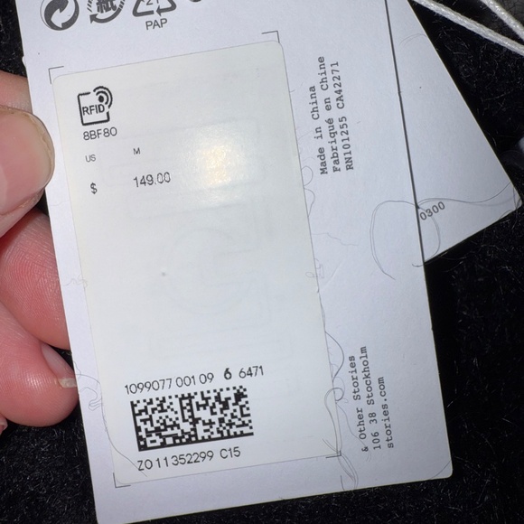 Diamanté Cropped Fringe Jumper from & Other Stories - Picture 4 of 8